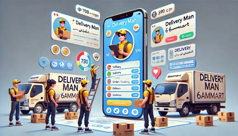 اپلیکیشن Delivery Man برای ۶amMart