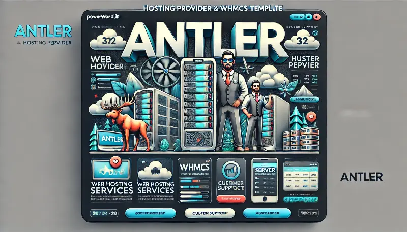 قالب Antler بهترین قالب WHMCS برای شرکت‌های میزبانی وب و فروش سرور