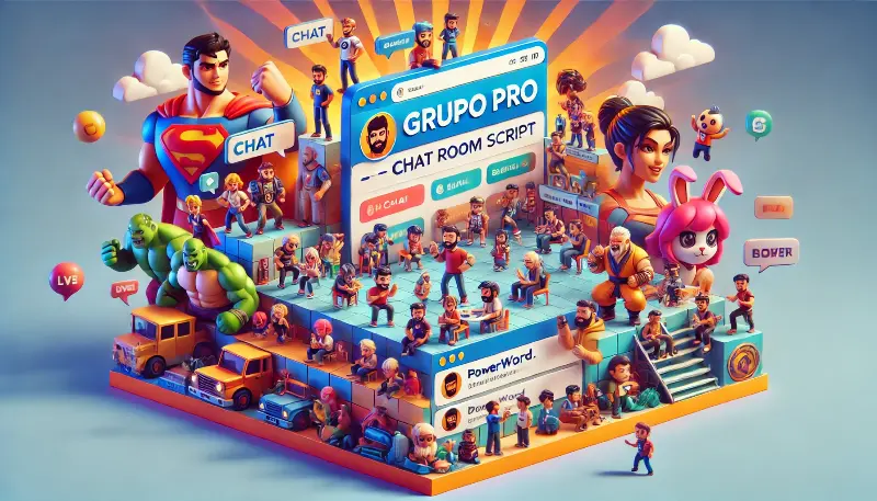 Grupo Pro اسکریپت چت روم حرفه‌ای برای ارتباطات آنلاین