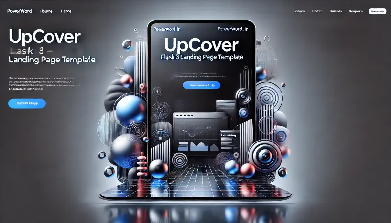 UpCover قالب فرود خلاقانه برای وب‌سایت‌ها