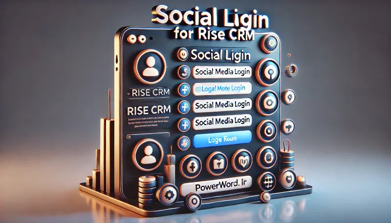 ادآن Social Login برای RISE CRM