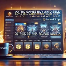 اسکریپت Axtro Games سیستم خرید و فروش اشتراک و کارت هدیه برای لاراول