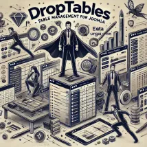 Droptables افزونه مدیریت جداول واکنش‌گرا برای جوملا