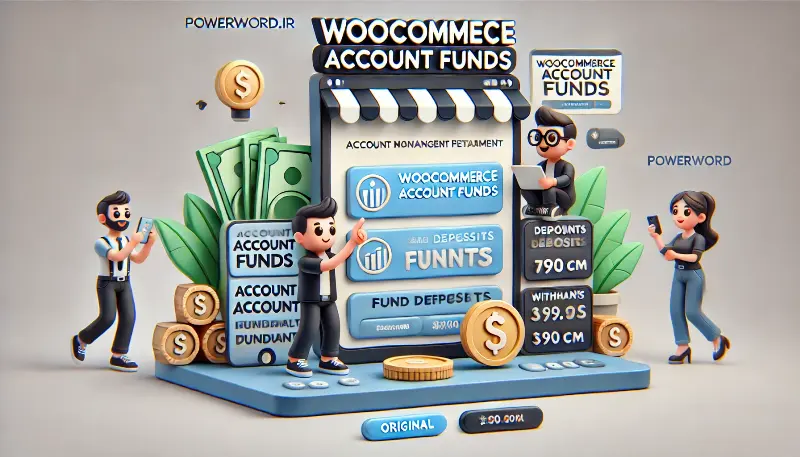 افزونه فارسی کیف پول ووکامرس Woocommerce Account Funds