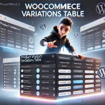 دانلود افزونه WooCommerce Variations Table