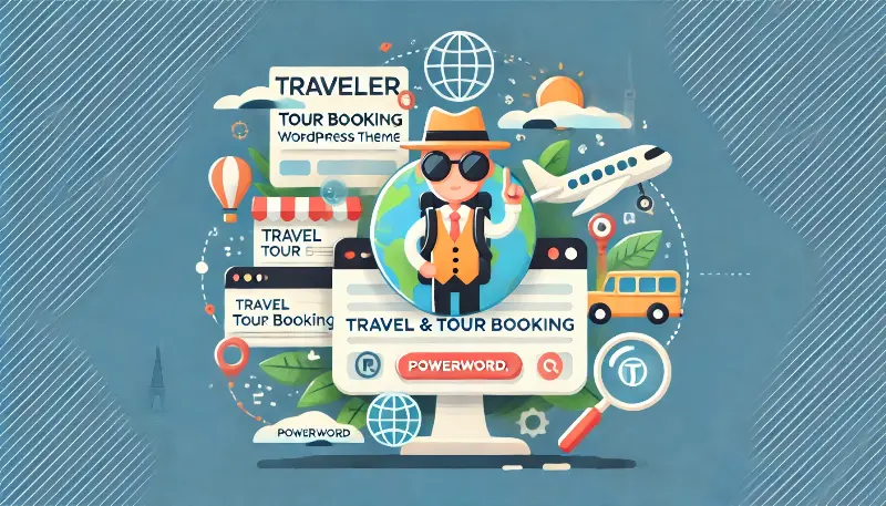 قالب تراولر Traveler پوسته گردشگری و رزرواسیون هتل وردپرس