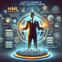 قالب WHMCS و اچ تی ام ال Hostiko