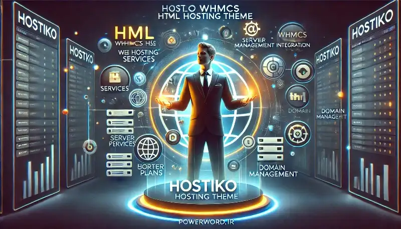 قالب WHMCS و اچ تی ام ال Hostiko