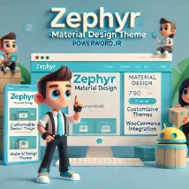 Zephyr قالبی مدرن و چندمنظوره با طراحی متریال برای وردپرس