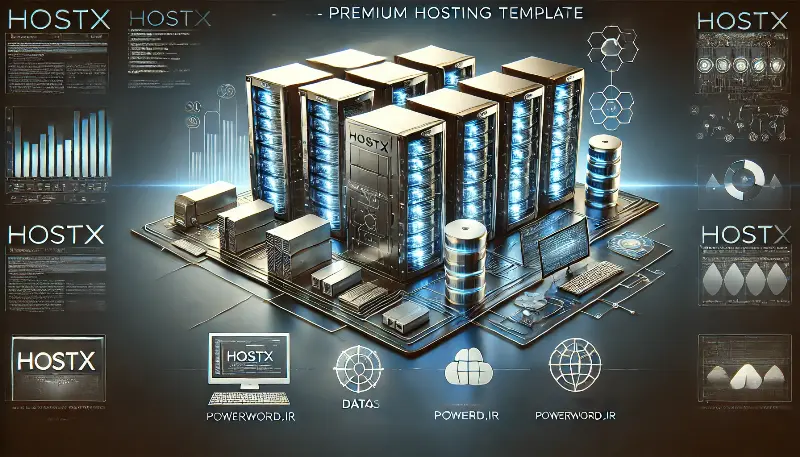 قالب خدمات هاستینگ و میزبانی HostX