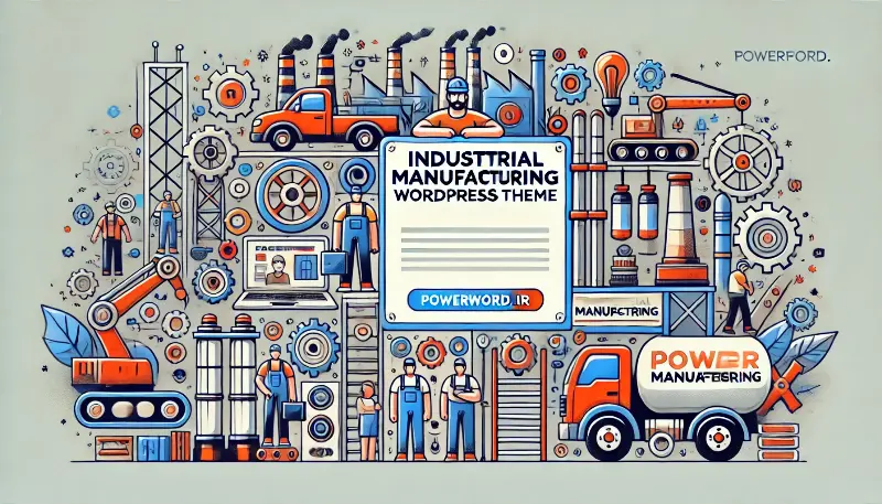 قالب Industrial طراحی حرفه‌ای وب‌سایت صنعتی و کارخانه‌ای با وردپرس