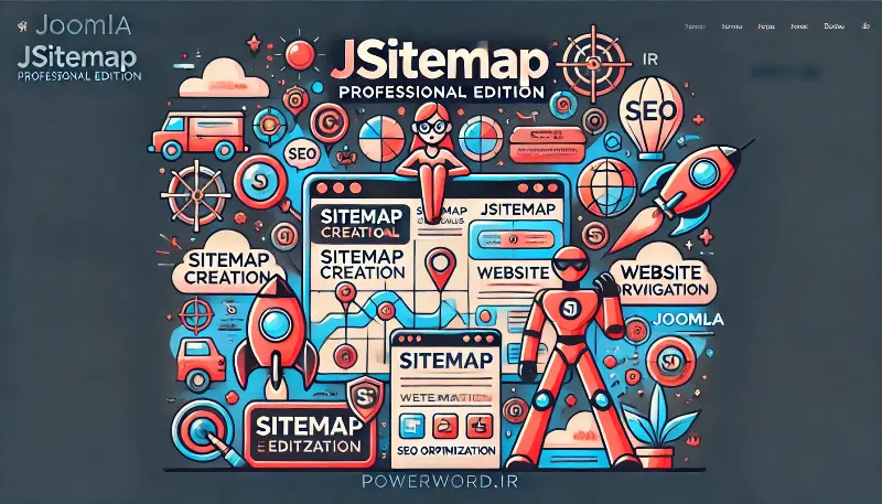 JSitemap Professional کامپوننت مدیریت حرفه‌ای نقشه سایت و SEO برای جوملا