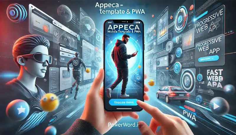 Appeca قالب موبایل و PWA برای وب‌سایت‌ها و اپلیکیشن‌های پیشرفته