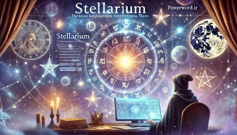 Stellarium قالب وردپرس برای طالع‌بینی و نجوم با طراحی جذاب و حرفه‌ای