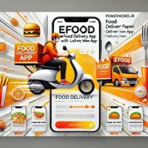 eFood اپلیکیشن تحویل غذا با پنل مدیریت Laravel و اپلیکیشن پیک