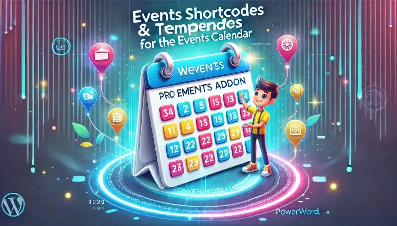 افزونه Events Shortcodes Pro طراحی پیشرفته برای تقویم رویداد وردپرس