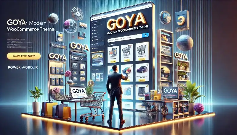 قالب Goya طراحی مدرن و مینیمال فروشگاه آنلاین با ووکامرس