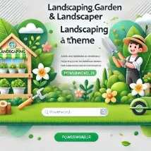 قالب Landscaping برای وردپرس طراحی سایت حرفه‌ای برای خدمات باغبانی و محوطه‌سازی