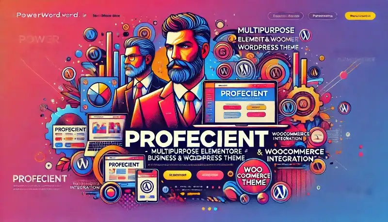 قالب Profecient طراحی سایت چندمنظوره با Elementor و WooCommerce