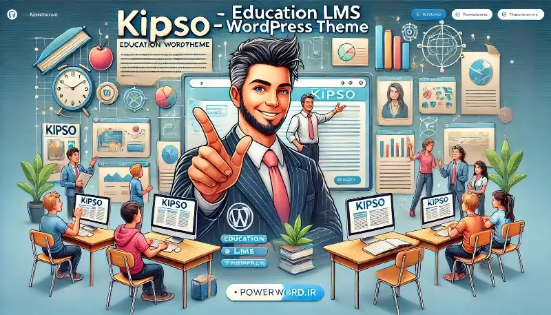 قالب آموزشی Kipso طراحی سایت حرفه‌ای برای آموزش آنلاین و LMS برای وردپرس