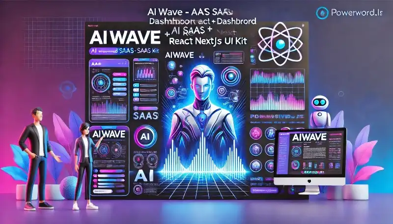 Aiwave طراحی وب‌سایت و داشبورد SaaS مبتنی بر React و Next.js