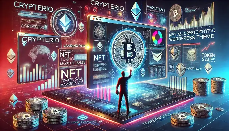 Crypterio قالب وردپرس برای پروژه‌های NFT و کریپتو