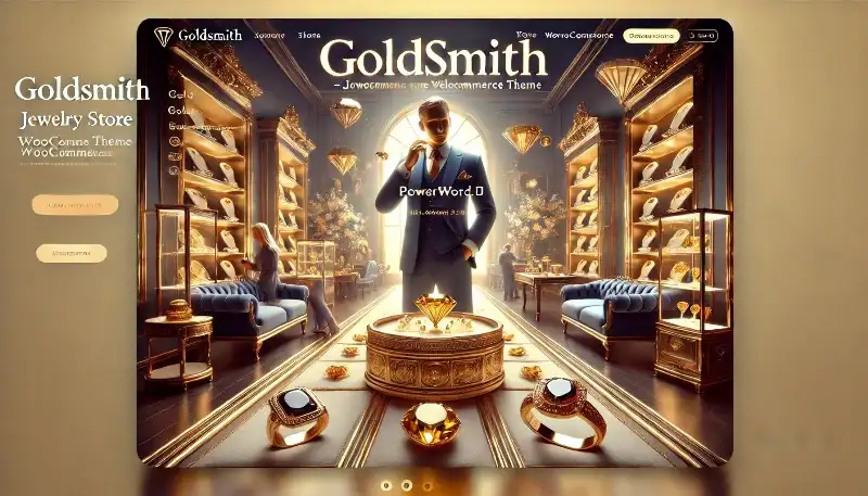 GoldSmith قالب فروشگاهی حرفه‌ای زیورآلات برای وردپرس و ووکامرس