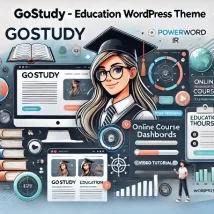 Gostudy قالب آموزشی وردپرس برای سیستم مدیریت آموزش آنلاین و فروش دوره‌ها