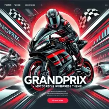 GrandPrix قالب وردپرس حرفه‌ای برای مسابقات و فروشگاه موتورسواری