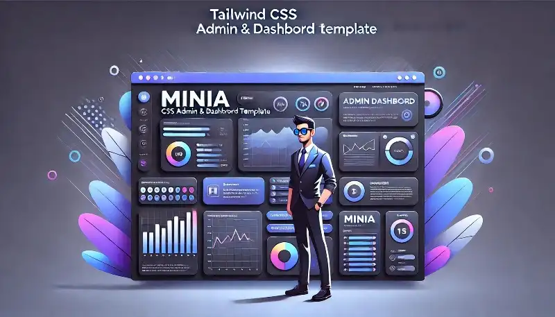 Minia قالب داشبورد مدیریتی با Tailwind CSS، واکنش‌گرا و حرفه‌ای