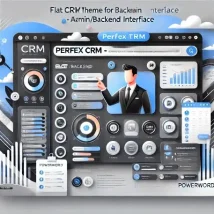 Perfex CRM – Flat Theme: بهبود ظاهر و تجربه کاربری بخش مدیریت CRM