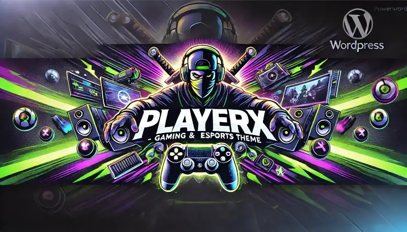 PlayerX قالب حرفه‌ای وردپرس برای گیمینگ و ورزش‌های الکترونیکی