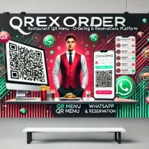 QrexOrder اسکریپت مدیریت منوی رستوران، سفارش واتساپ و رزرو آنلاین غذا