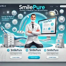 SmilePure قالب وردپرس حرفه‌ای برای کلینیک‌های دندانپزشکی و خدمات درمانی