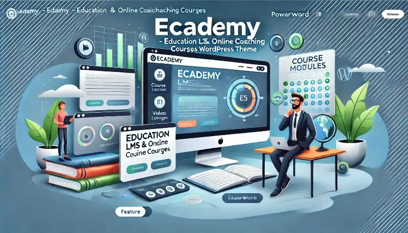 eCademy قالب وردپرس حرفه‌ای برای آموزش آنلاین و فروش دوره‌های آموزشی