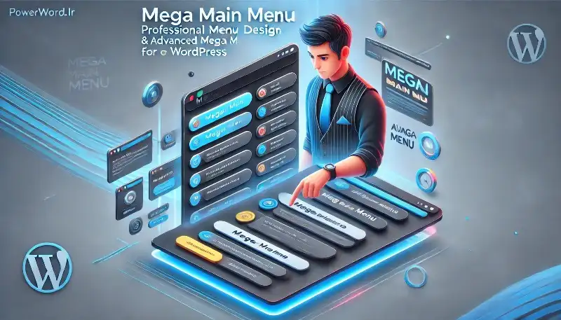 افزونه Mega Main Menu برای وردپرس: طراحی منوهای حرفه‌ای و مگامنوهای پیشرفته