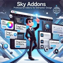 افزونه Sky Addons افزودنی حرفه‌ای برای طراحی در المنتور