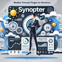 افزونه Synopter پیش‌بینی آب و هوا برای المنتور با طراحی واکنش‌گرا