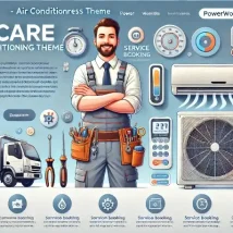 Accare قالب وردپرس حرفه‌ای برای خدمات تهویه مطبوع و HVAC