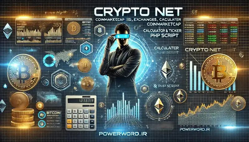 Crypto Net اسکریپت پیشرفته مدیریت ارزهای دیجیتال و نمایش قیمت‌ها