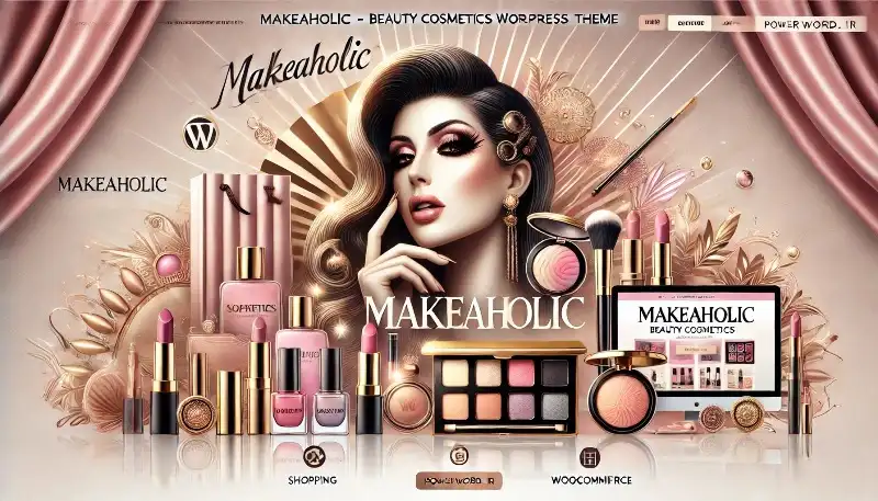 Makeaholic بهترین قالب وردپرس برای فروشگاه‌های لوازم آرایشی و زیبایی