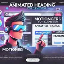 Motionger افزونه عناوین متحرک حرفه‌ای برای المنتور