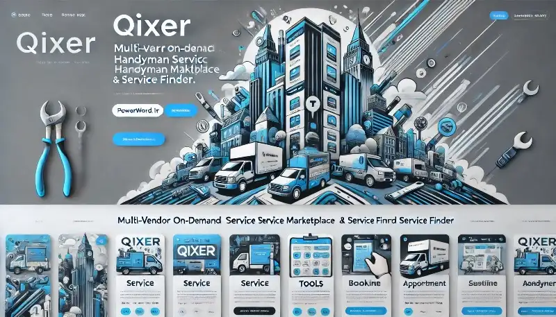 Qixer اسکریپت حرفه‌ای مارکت‌پلیس خدمات آنلاین و بازار چندفروشنده