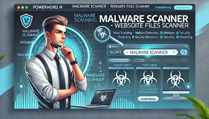 اسکریپت Malware Scanner اسکن و حذف بدافزارها از وب‌سایت‌ها با گزارش‌های پیشرفته