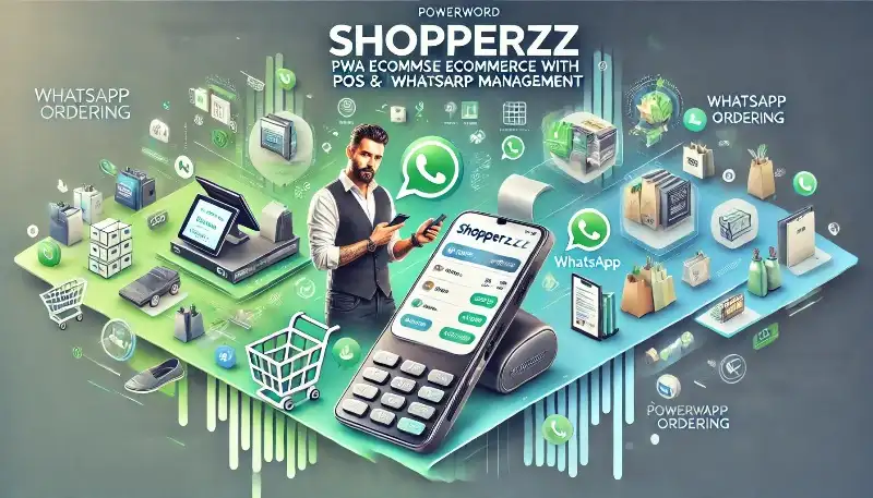 اسکریپت Shopperzz سیستم PWA فروشگاهی با POS و سفارش از واتساپ