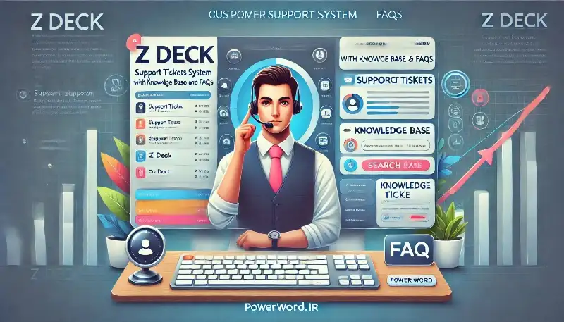 اسکریپت Z Desk سیستم جامع تیکت پشتیبانی با پایگاه دانش و سوالات متداول