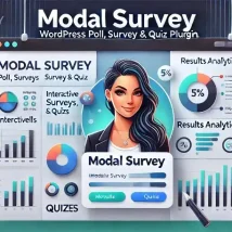 افزونه Modal Survey ایجاد نظرسنجی، آزمون و پرسشنامه حرفه‌ای در وردپرس