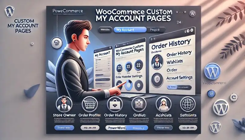 افزونه WooCommerce Custom My Account Pages سفارشی‌سازی حرفه‌ای صفحه حساب کاربری در ووکامرس