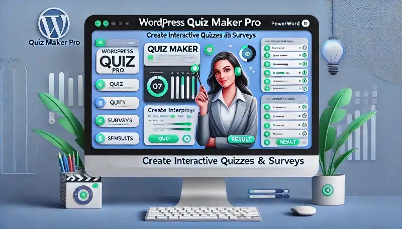 افزونه WordPress Quiz Maker Pro ساخت آزمون‌های آنلاین تعاملی و نظرسنجی در وردپرس