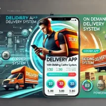 اپلیکیشن Delivery App سیستم تحویل درخواستی با Bidding و مسیریابی بهینه